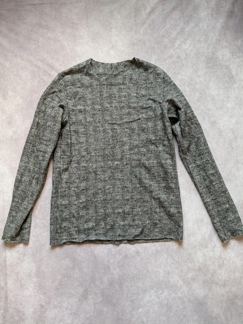 Wool Check Sweater